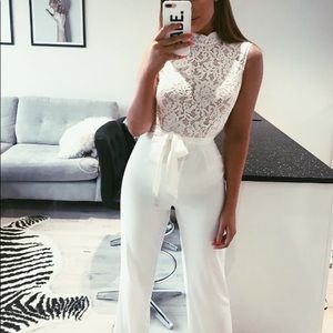 White lace jumpsuit - never worn